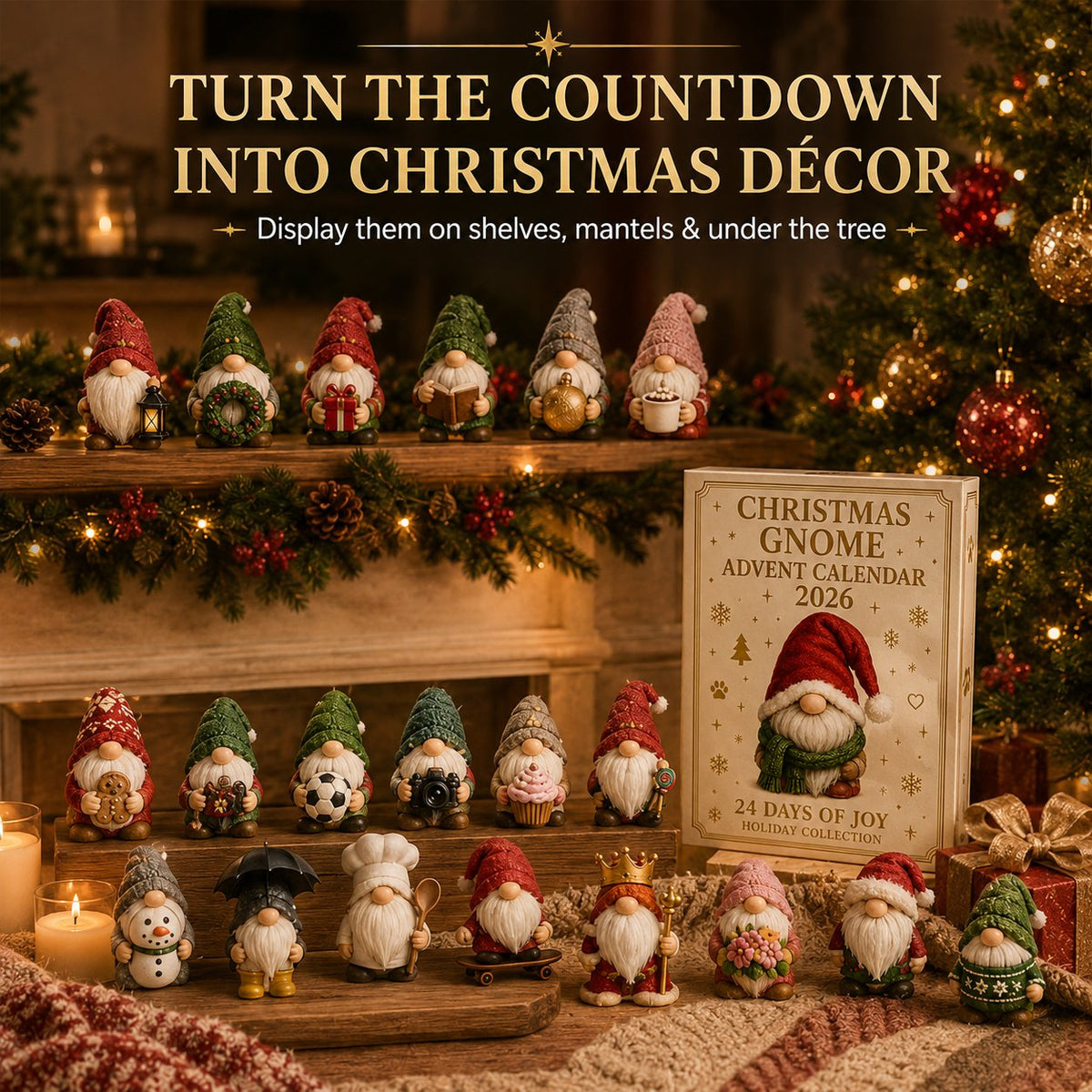 💥 LAST DAY 49% OFF🔥🧙 Gnome Advent Calendar 2026 – 24 Days of Whimsical Holiday Surprises 🎁✨