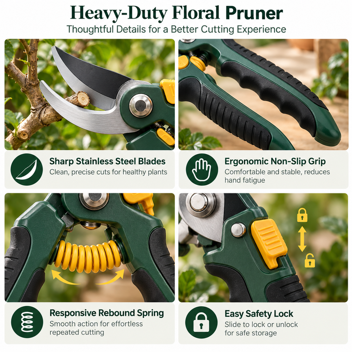 Heavy-Duty Floral Pruner