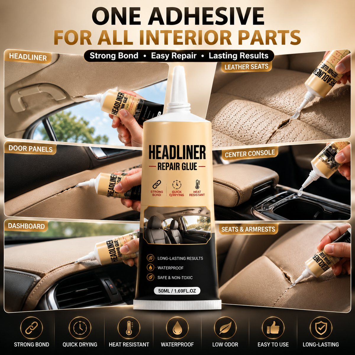 π Waterproof Car Headliner Repair Glue