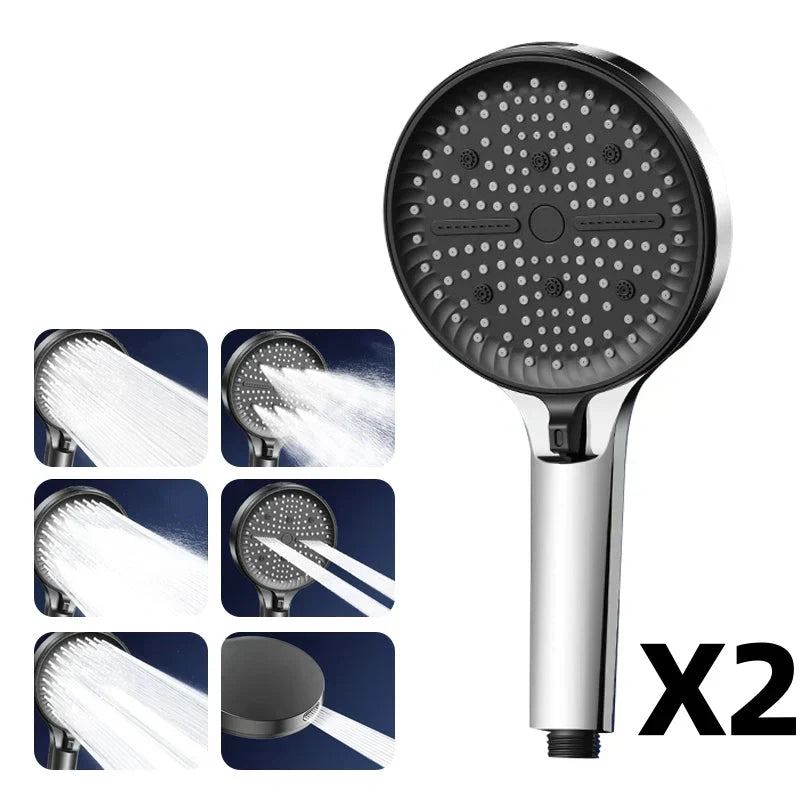 High-Pressure Adjustable Rainfall Shower Head