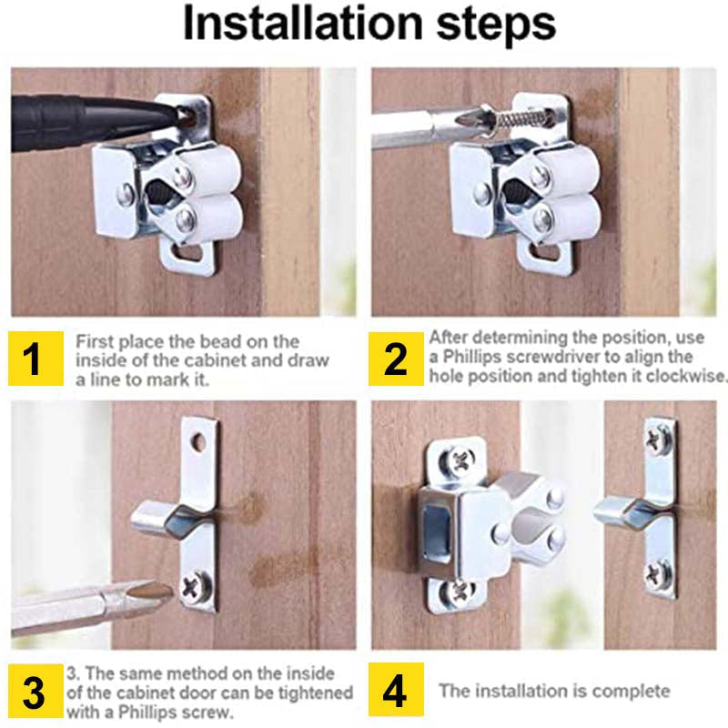 🎁2026 New Arrivals 50% OFF💥Silent & Strong Classic Door Catches | Stainless Steel, No-Slam Latches for UK Homes