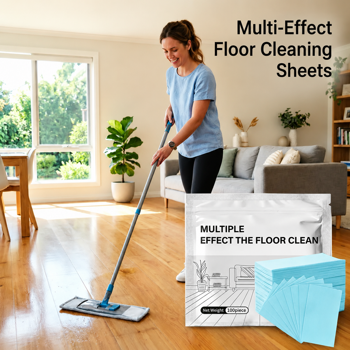 🧼Last day: 50% OFF✨Antibacterial multi-surface cleaner for hardwood, tile, and laminate