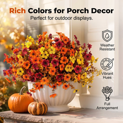 🧡🍂Last Day50% OFF —Artificial Autumn Violet Silk Flower Bouquet