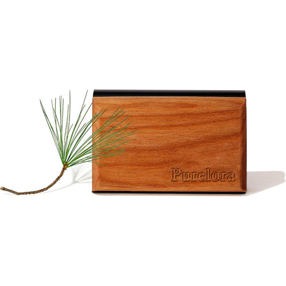 Purelora Premium Car Air Freshener – Wood Design, Essential Oil Fragrance, Includes Metal Clip