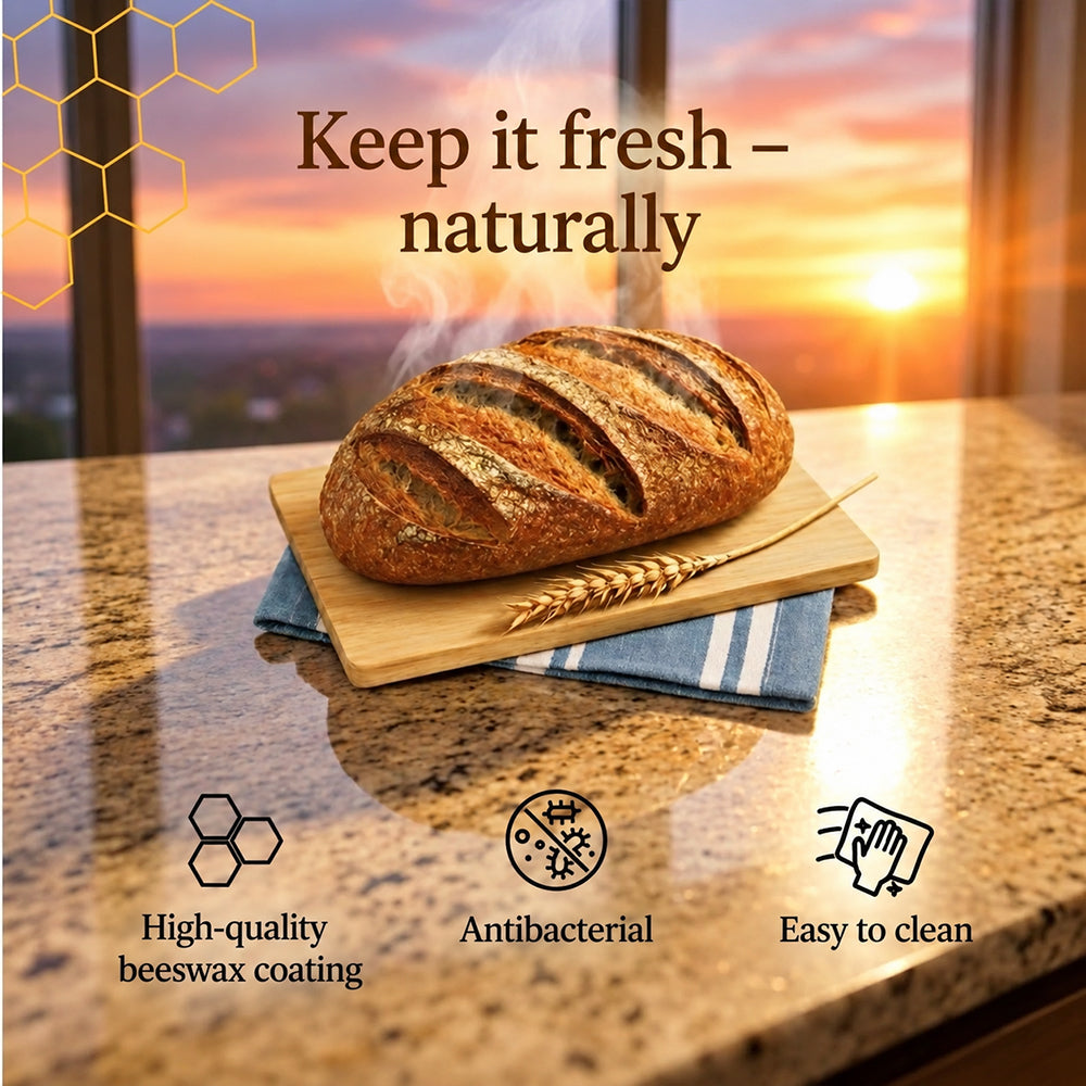 Beeswax and 100% cotton bread bags — Premium