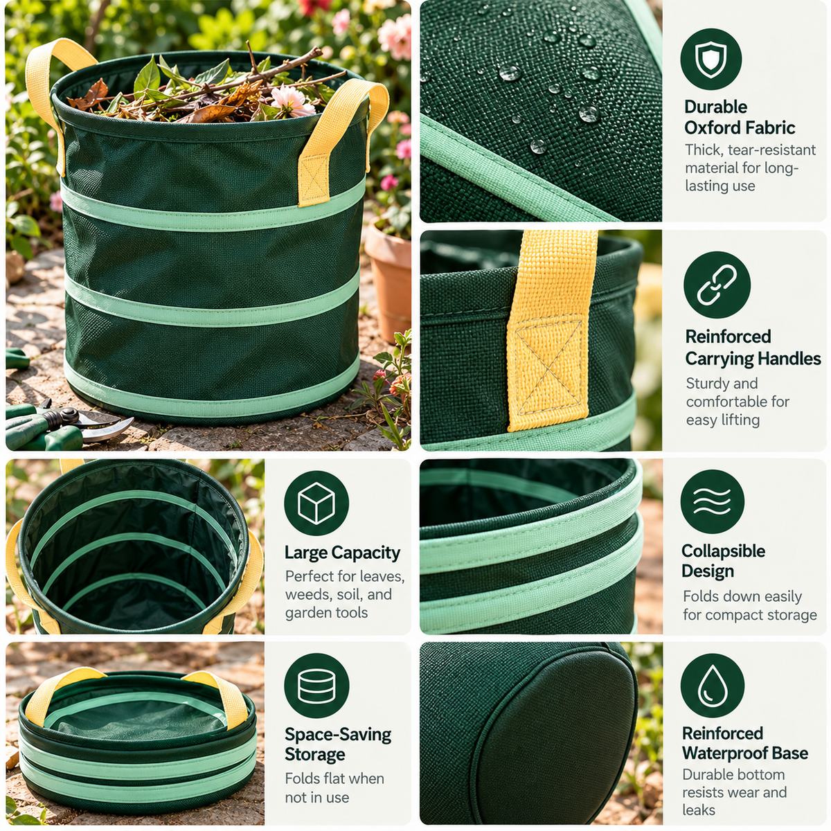 Collapsible Space-Saving Garden Bucket