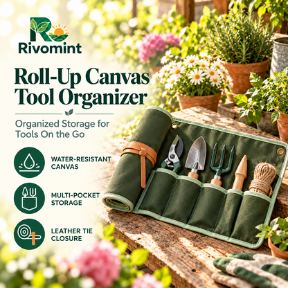 Roll-Up Canvas Tool Organizer