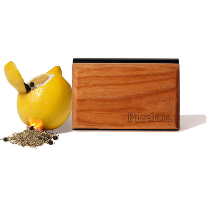 Purelora Premium Car Air Freshener – Wood Design, Essential Oil Fragrance, Includes Metal Clip