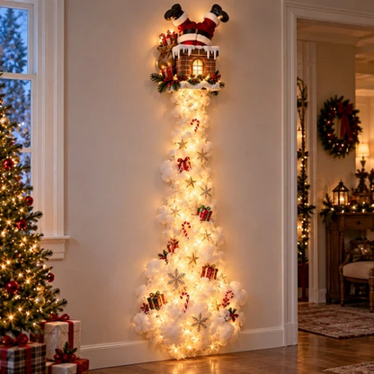 ✨Last Day 50% Off🎄 Christmas Magic Trail Wall Light – Festive LED Hanging Decor