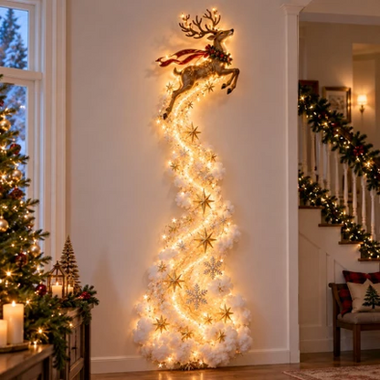 ✨Last Day 50% Off🎄 Christmas Magic Trail Wall Light – Festive LED Hanging Decor