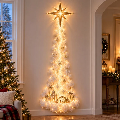 ✨Last Day 50% Off🎄 Christmas Magic Trail Wall Light – Festive LED Hanging Decor