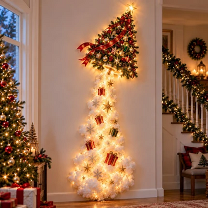 ✨Last Day 50% Off🎄 Christmas Magic Trail Wall Light – Festive LED Hanging Decor