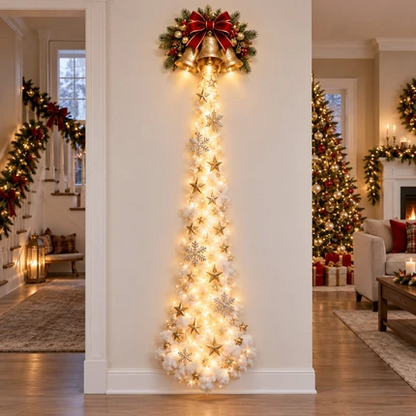 ✨Last Day 50% Off🎄 Christmas Magic Trail Wall Light – Festive LED Hanging Decor