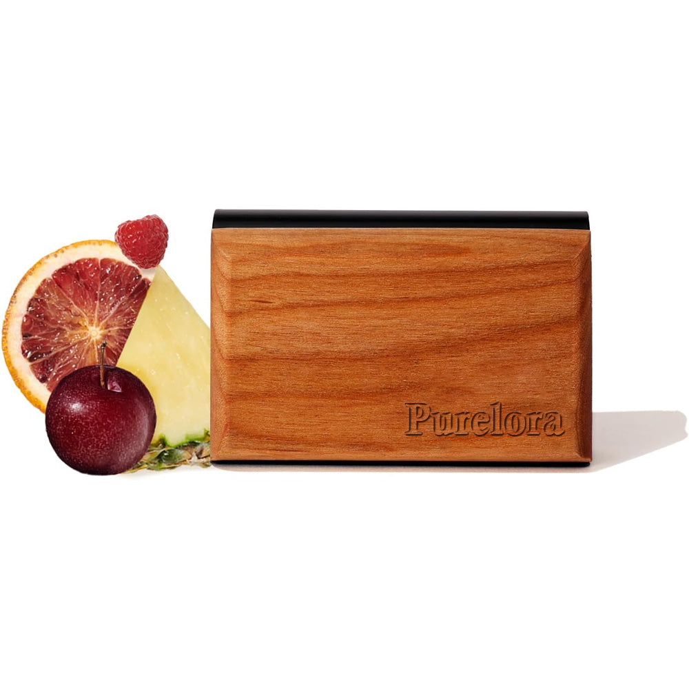 Purelora Premium Car Air Freshener – Wood Design, Essential Oil Fragrance, Includes Metal Clip