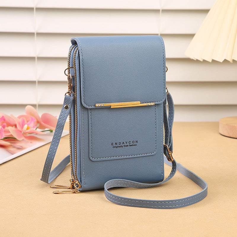 👜 📱 Simple and elegant women's touchscreen crossbody phone wallet