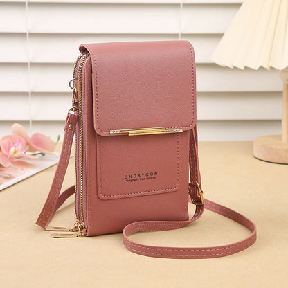 👜 📱 Simple and elegant women's touchscreen crossbody phone wallet