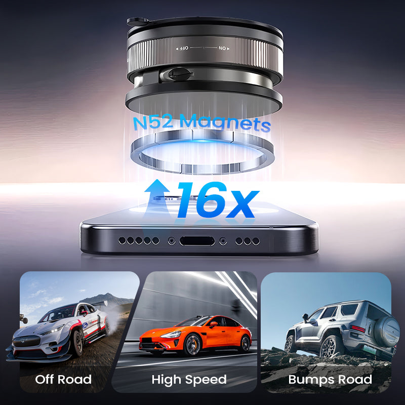 🔥Buy More Save More🔄360° Adjustable Vacuum Magnetic Phone Holder📱🚗