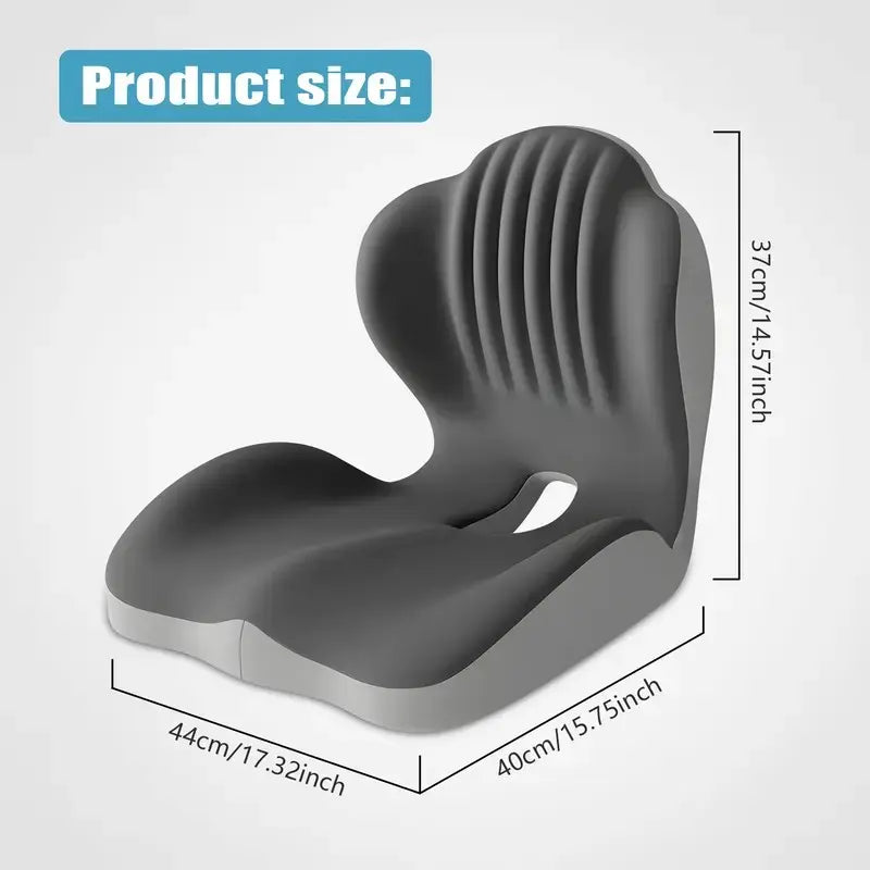 Ergonomic Memory Foam Seat Cushion with Lumbar & Back