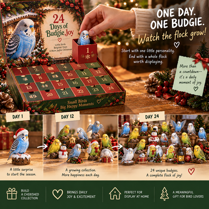 🐦24 Days of Budgie Joy – 24 Little Birds, 24 Big Personalities ❤️
