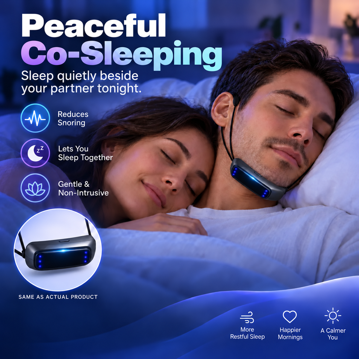 💤 Smart Anti-Snore Device. Stop Snoring, Start Sleeping Deeply.