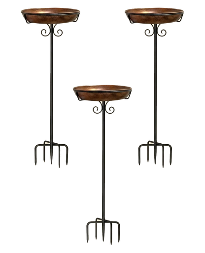 Copper-Coated Bird Bath