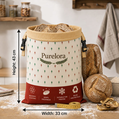 Beeswax and 100% cotton bread bags — Premium