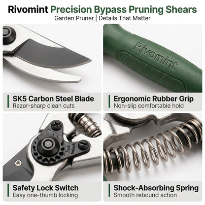 Precision Bypass Pruning Shears