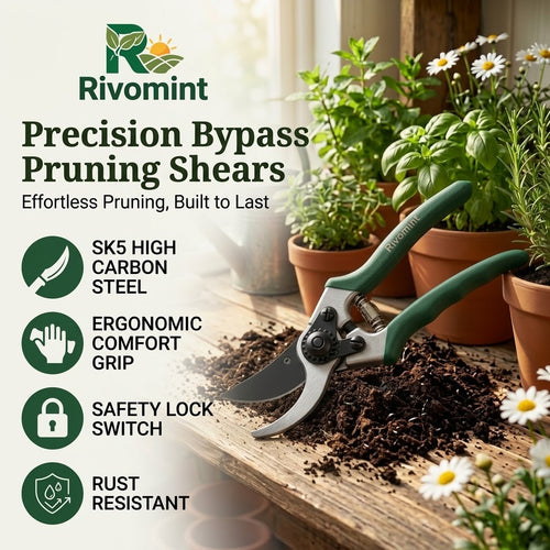 Precision Bypass Pruning Shears