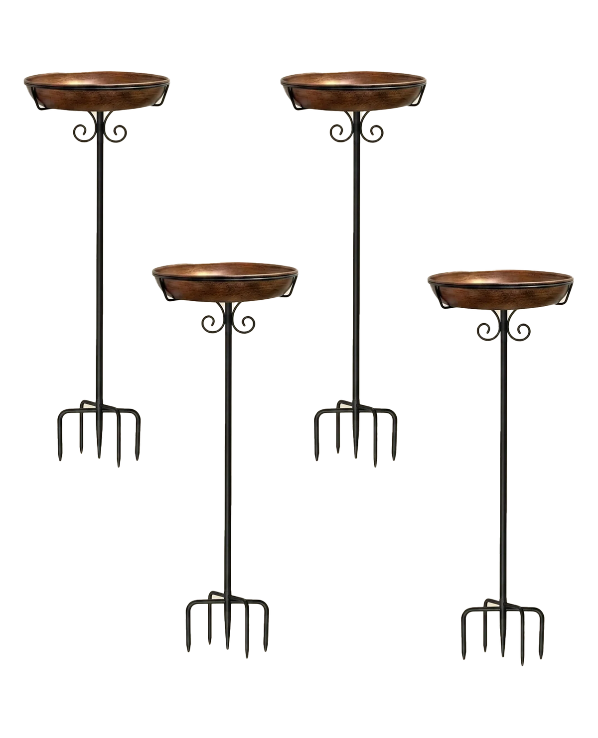 Copper-Coated Bird Bath