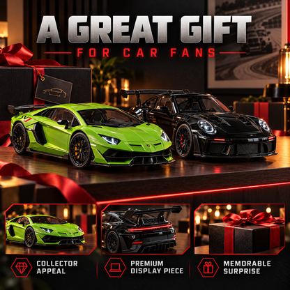 🏎️💨 Track-Inspired Sports Car Display Model – Exhaust Mist Effect Collector Decor