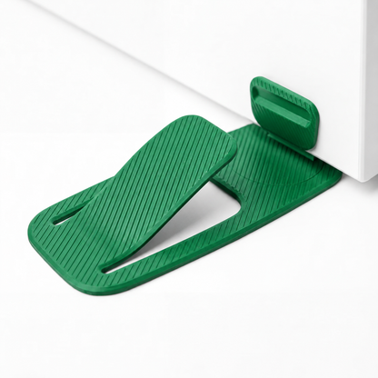 Flexible door stopper—a rental essential; no installation required, suitable for various settings.