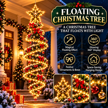 🎀✨ Christmas Ribbon Cascade™ — Lighted Bow Doorway Decor