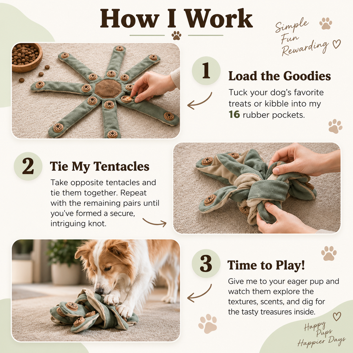 Virelunepets™ Dogtopus - Happy-Hunt Offer-Oct.
