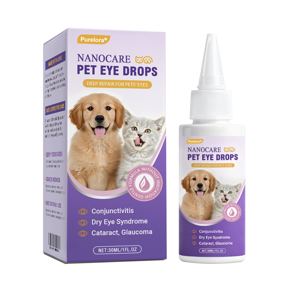 👩‍⚕️Purelora® NanoCare Pet Eye Drops ☑️ FDA Approved | Relieves Conjunctivitis, Dry Eyes, Cataracts, and Keratitis🐶 🐈️