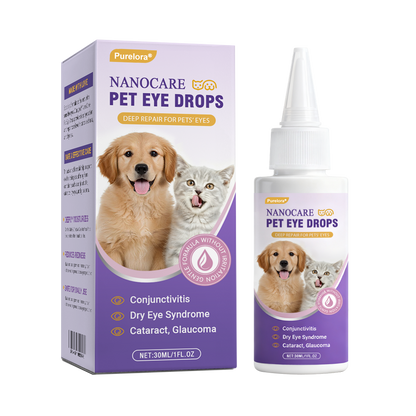 👩‍⚕️Purelora® NanoCare Pet Eye Drops ☑️ FDA Approved | Relieves Conjunctivitis, Dry Eyes, Cataracts, and Keratitis🐶 🐈️