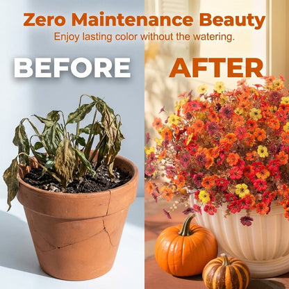🧡🍂Last Day50% OFF —Artificial Autumn Violet Silk Flower Bouquet