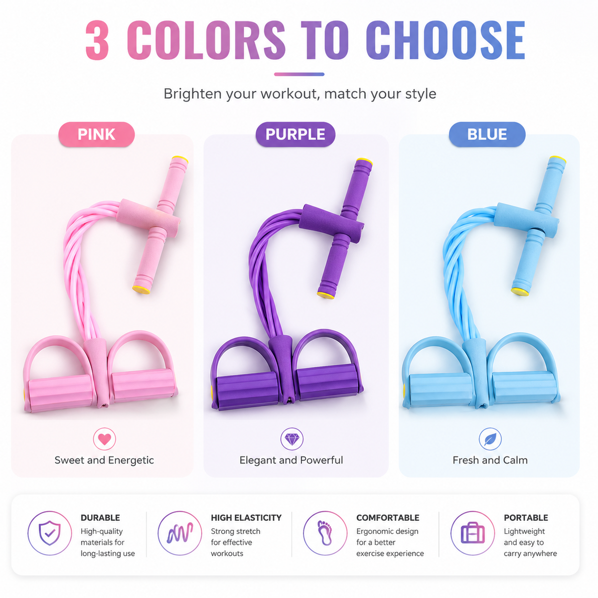 Purelora® 🏋️Multi-functional Pedal Resistance Band Trainer