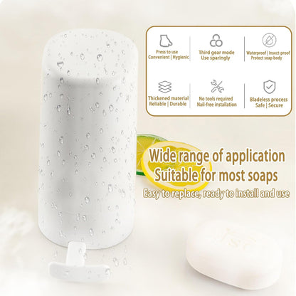 Soap Grinding Box, Soap Grinder for Bar Soap Wall Mountable Soap Holder Cheese Grinder with Adjustable Powder for Travel Kitchen Bathroom