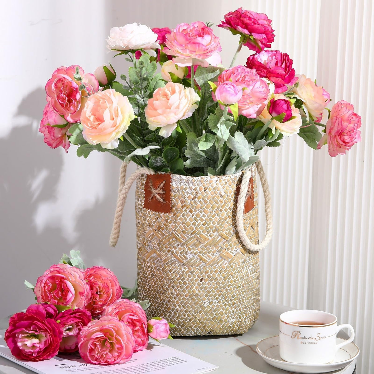 💥Last Day 60% OFF🌼- Artificial Peony Flower - UV resistant, Waterproof, Windproof