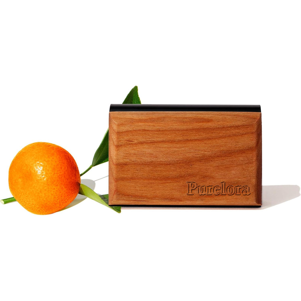 Purelora Premium Car Air Freshener – Wood Design, Essential Oil Fragrance, Includes Metal Clip