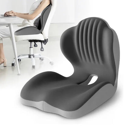 Ergonomic Memory Foam Seat Cushion with Lumbar & Back