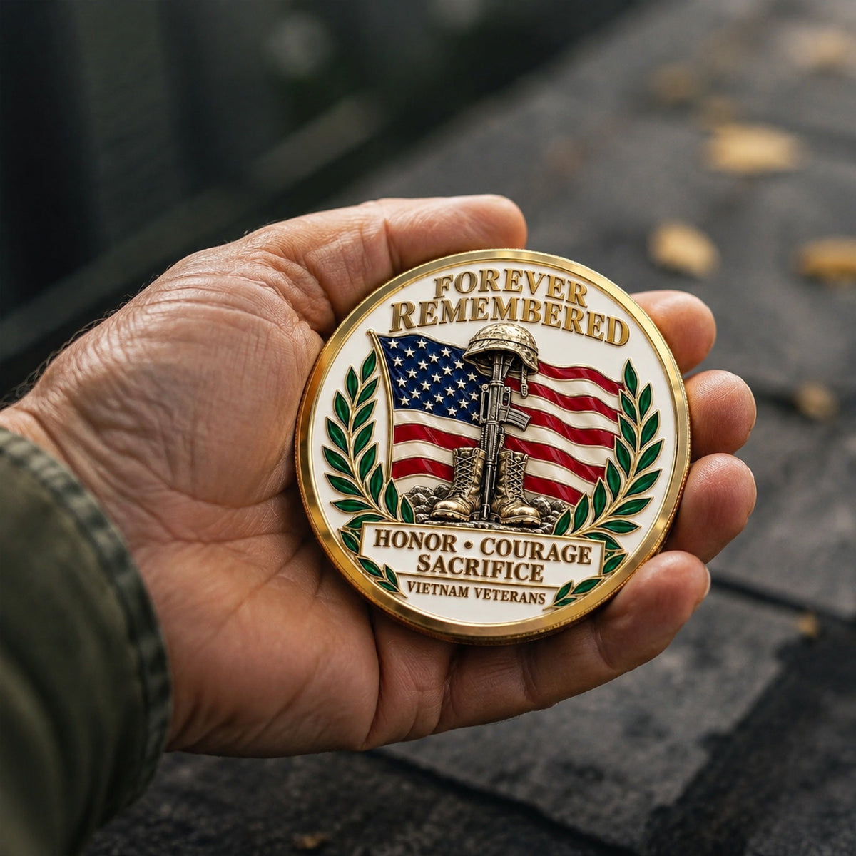 Forever Remembered — Vietnam War Memorial Commemorative Medallion