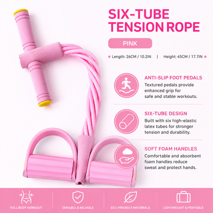 Purelora® 🏋️Multi-functional Pedal Resistance Band Trainer