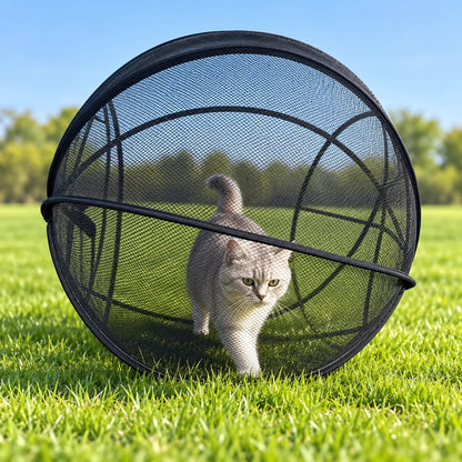 🐈 Pop-Up Mesh Cat Playpen – Roomy 32-Inch Indoor & Outdoor Enclosure