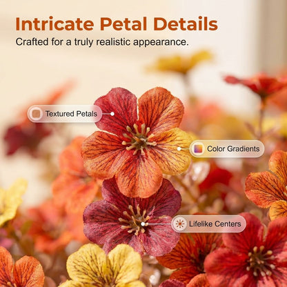 🧡🍂Last Day50% OFF —Artificial Autumn Violet Silk Flower Bouquet