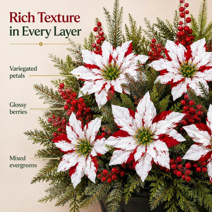 ❀Last Day 50% OFF🔥Christmas Poinsettia Planter Inserts
