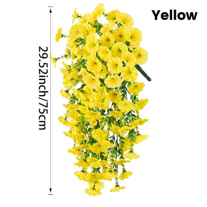 UV Resistant Hanging Artificial Morning Glory Vine