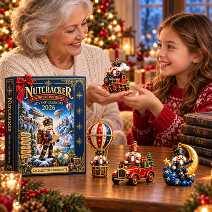 Nutcracker Adventure & Travel Advent Calendar 2026 – 24 Collectible Christmas Ornaments for a Magical Holiday Journey