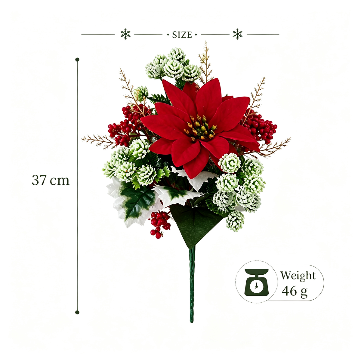 ❀Last Day 50% OFF🔥Christmas Poinsettia Planter Inserts