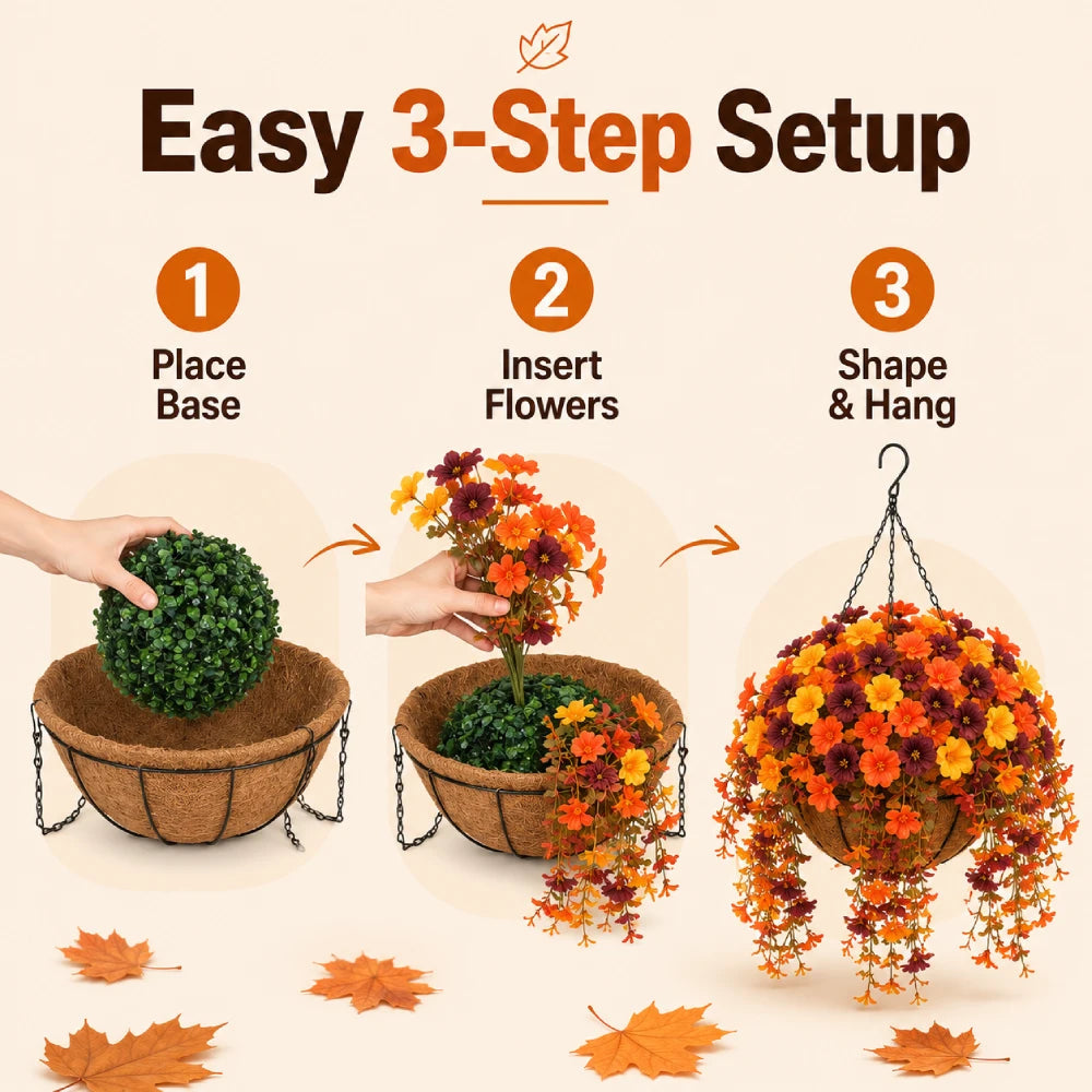 🔥Last Day 50% OFF🔥Realistic UV-Resistant Outdoor Flowers – Zero Maintenance